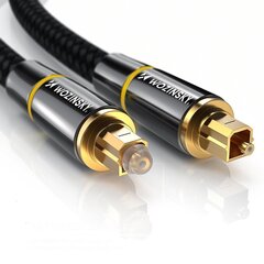 Wozinsky digital optical audio fiber cable Toslink SPDIF 3m black (WOPT-30) цена и информация | Borofone 43757-uniw | hansapost.ee