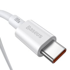 Кабель Baseus Superior Series Cable USB-C to USB-C, 100W, 1 м (белый) цена и информация | Borofone 43757-uniw | hansapost.ee