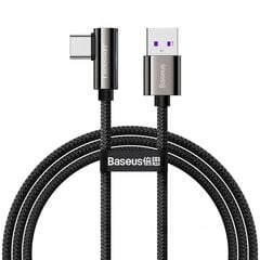 Cable USB to USB-C Baseus Legend Series, 66W, 1m (black) hind ja info | Mobiiltelefonide kaablid | hansapost.ee