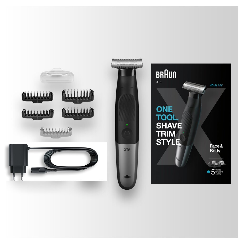 XT5100 Braun Series X habemetrimmer/piirel, pardel ja kehahoolduskomplekt meestele цена и информация | Pardlid | hansapost.ee