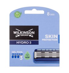 Raseerimispead Wilkinson Sword Hydro 3, 8 tk hind ja info | Wilkinson Sword Parfüümid, lõhnad ja kosmeetika | hansapost.ee