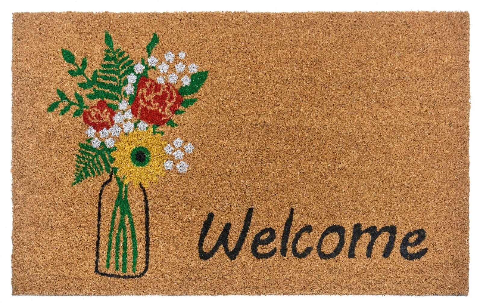 Hanse Home uksematt Welcome & Flowers 45x75 cm hind ja info | Uksematid | hansapost.ee