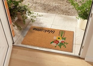 Hanse Home uksematt Welcome & Flowers 45x75 cm цена и информация | Придверные коврики | hansapost.ee