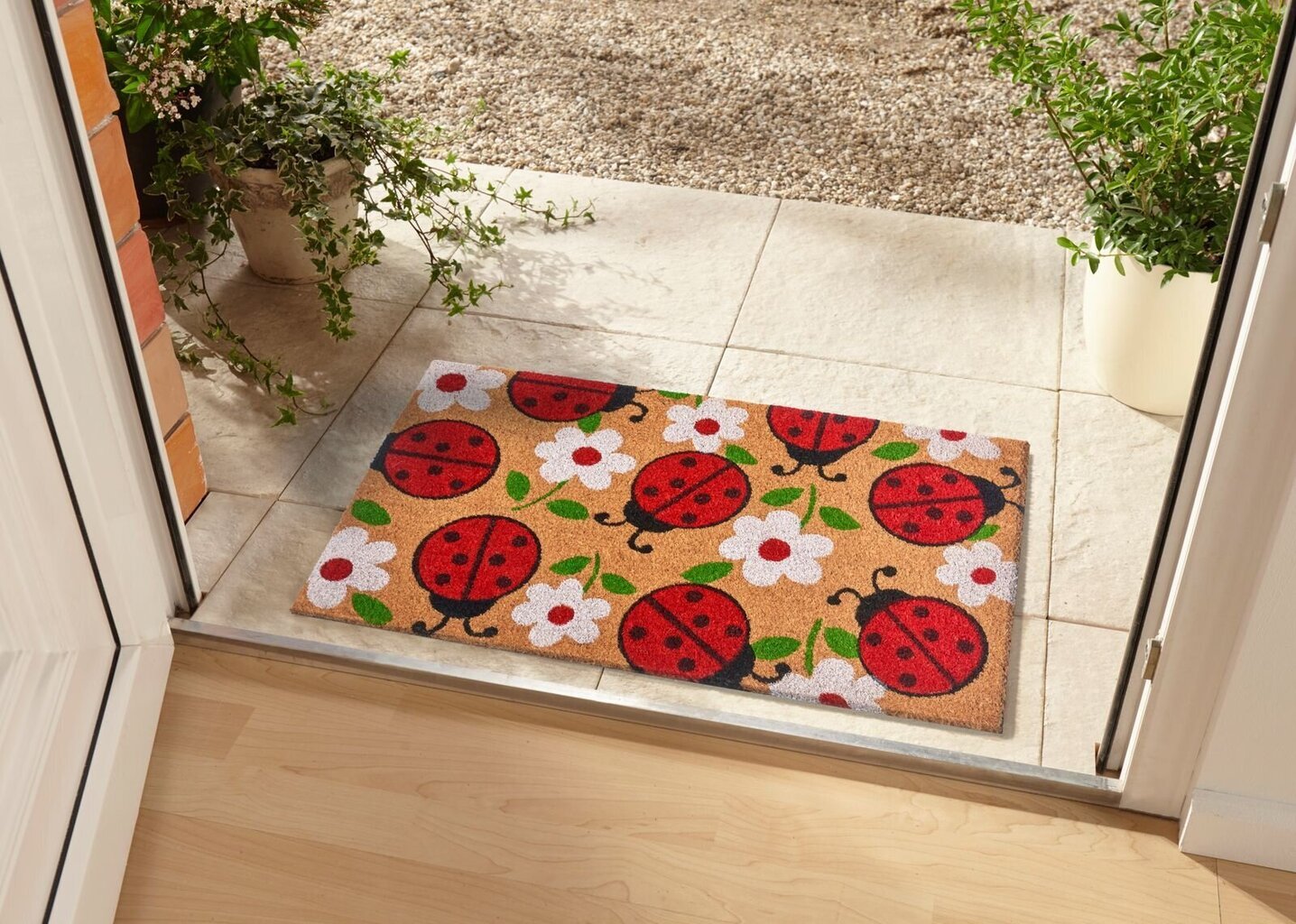 Hanse Home uksematt Lady Beetle 45x75 cm hind ja info | Uksematid | hansapost.ee