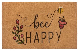 Hanse Home uksematt Bee Happy 45x75 cm hind ja info | Uksematid | hansapost.ee