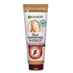 Taastav kätekreem kakaovõi ja keramiididega Garnier Hand Superfood Cocoa, 75ml цена и информация | Кремы, лосьоны для тела | hansapost.ee