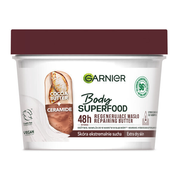 Taastav kehavõi väga kuivale nahale Garnier Body Superfood Repairing Butter, 380 ml hind ja info | Kehakreemid, kehaõlid ja losjoonid | hansapost.ee