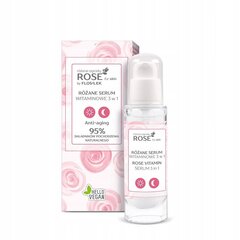 Roosi näoseerum Floslek Rose For Skin Anti Aging 3in1, 30ml hind ja info | Näoõlid, ampullid ja seerumid | hansapost.ee