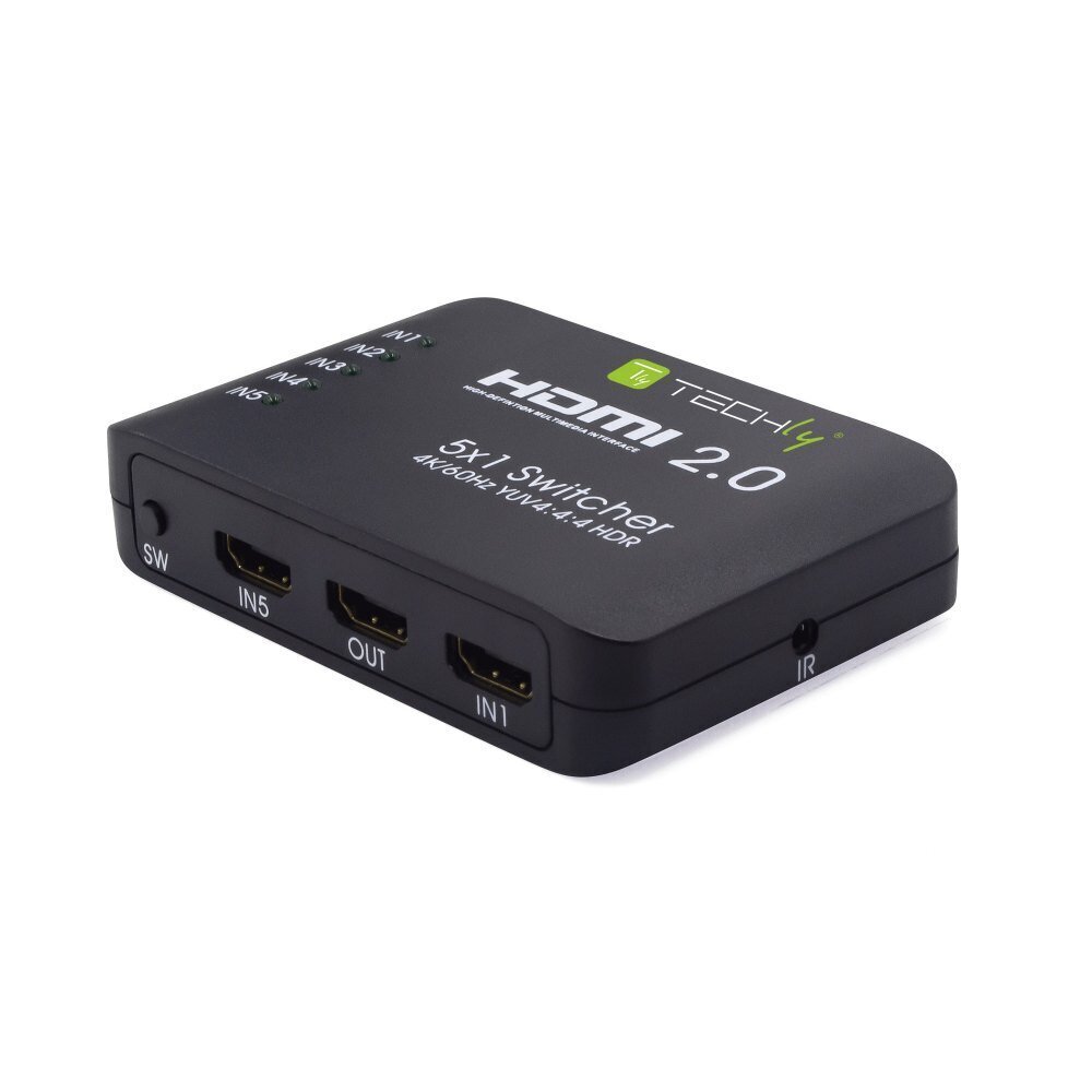 Lüliti Techly HDMI 2.0 5x1 4K*60Hz HDR цена и информация | USB adapterid ja jagajad | hansapost.ee