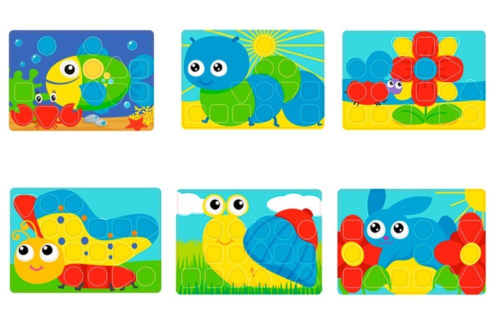 Mosaiigist pusleploki mustrid 6047 цена и информация | Beebide mänguasjad | hansapost.ee