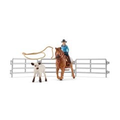 Всадник на лошади с теленком Farm World Schleich цена и информация | Игрушки для девочек | hansapost.ee