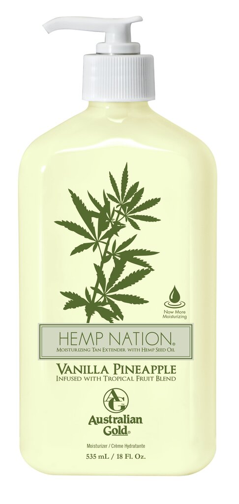 Kehakreem pärast päevitamist või duši all käimist Australian Gold Hemp Nation Vanilla Pineapple Body Lotion, 473 ml hind ja info | Päikesekaitse ja päevitusjärgsed kreemid | hansapost.ee