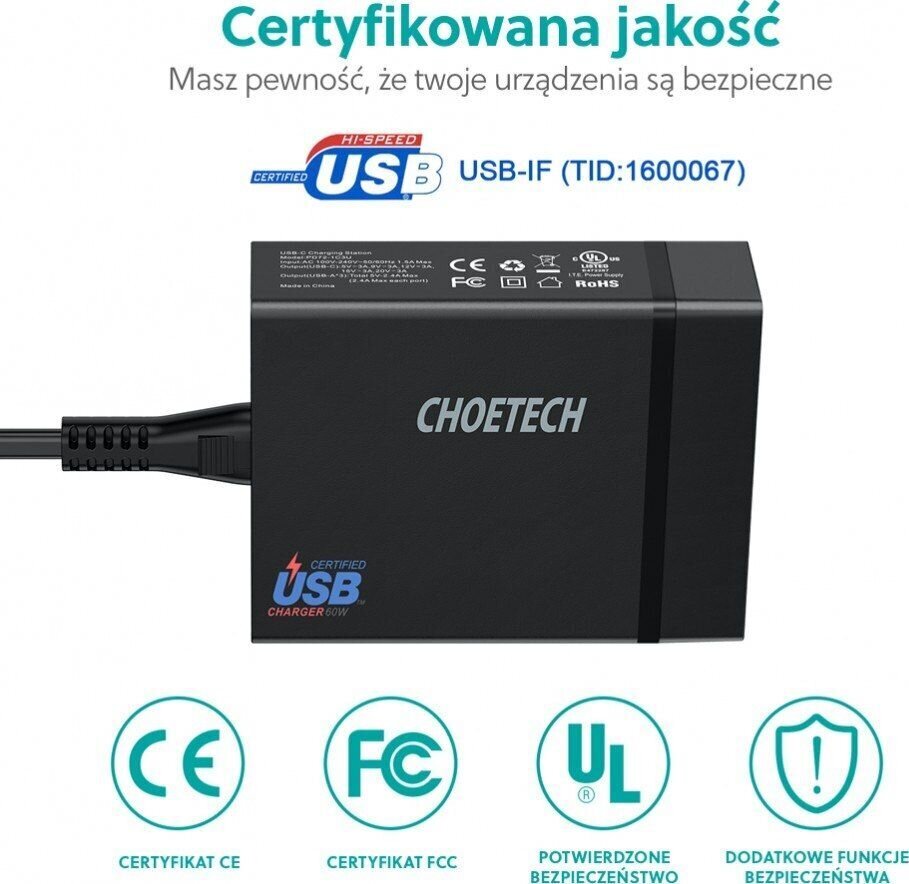 Choetech PD72-1C3U hind ja info | Laadijad mobiiltelefonidele | hansapost.ee