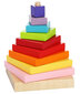Puidust klotside komplekt Püramiid цена и информация | Beebide mänguasjad | hansapost.ee