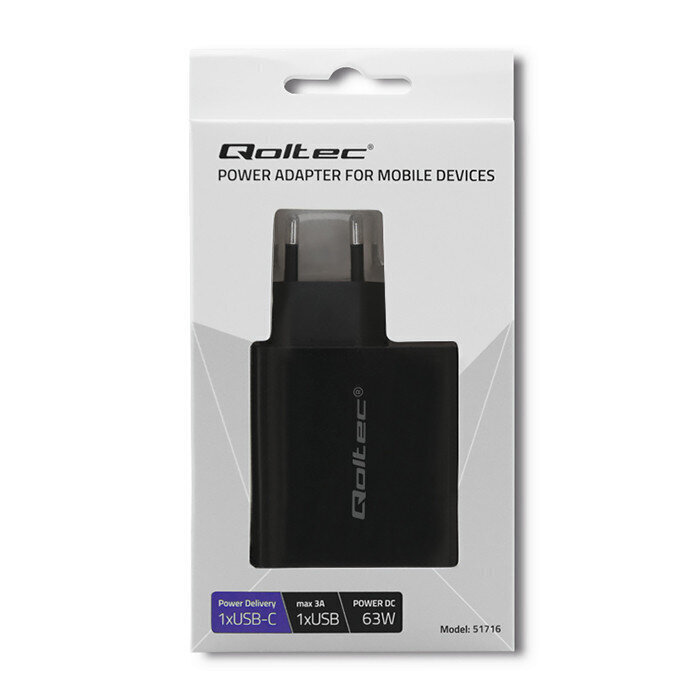 Adapter Qoltec 51716 hind ja info | Laadijad mobiiltelefonidele | hansapost.ee