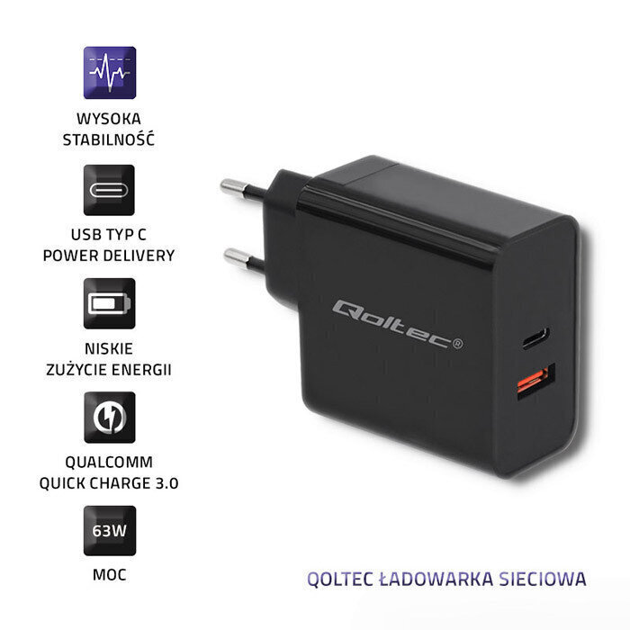 Adapter Qoltec 51716 hind ja info | Laadijad mobiiltelefonidele | hansapost.ee