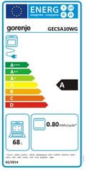 Gorenje GEC5A10WG hind ja info | Elektripliidid | hansapost.ee