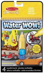 Veega joonistamise raamat MELISSA &amp; DOUG Water Wow Transport hind ja info | Kunstitarbed, voolimise tarvikud | hansapost.ee