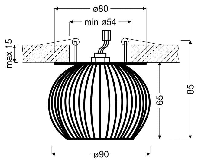 Laevalgusti Candellux 2284170 цена и информация | Laelambid | hansapost.ee