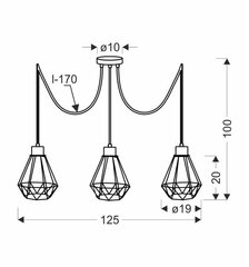 Rippvalgusti Candellux Primo 33-00293 hind ja info | Rippvalgustid | hansapost.ee