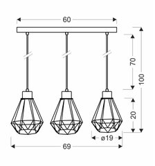 Подвесной светильник Candellux Primo 5533-00231 цена и информация | Люстры | hansapost.ee