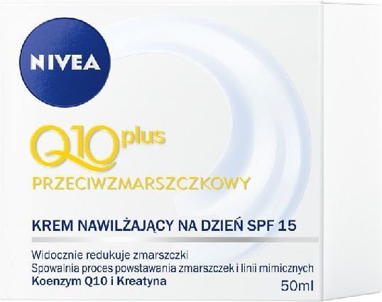 Igapäevane kortsudevastane näokreem normaalsele nahale Nivea Q10 Power SPF 15, 50 ml цена и информация | Näokreemid | hansapost.ee