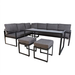 Комплект LEIPZIG (угловой диван, 2 тумбы, стол) цена и информация | Комплекты уличной мебели | hansapost.ee