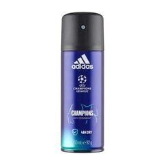 Спрей-дезодорант Adidas Uefa Champions League Champions, 150 мл цена и информация | Adidas Гигиенические товары | hansapost.ee