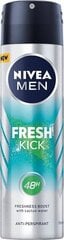 Pihustatav deodorant Nivea Men Fresh Kick Antyperspirant, 150 ml hind ja info | Deodorandid | hansapost.ee