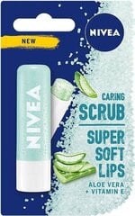 Бальзам-скраб для губ Nivea Aloe Vera Caring Lip Balm, 5мл цена и информация | Nivea Декоративная косметика | hansapost.ee