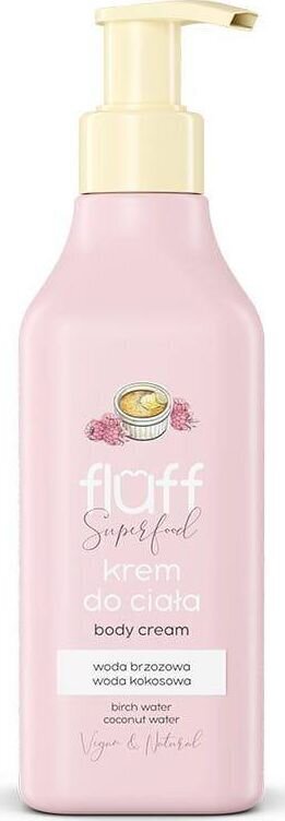 Kehakreem Fluff Super Food Body Cream Kreembrülee ja vaarikad, 200 ml цена и информация | Kehakreemid, kehaõlid ja losjoonid | hansapost.ee