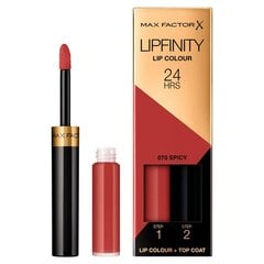 Kauapüsiv huulepulk Max Factor Lipfinity, 4,2 g, 115 Confident цена и информация | Помады, бальзамы, блеск для губ | hansapost.ee