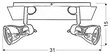 Laevalgusti Candellux 92-60532 цена и информация | Laelambid | hansapost.ee