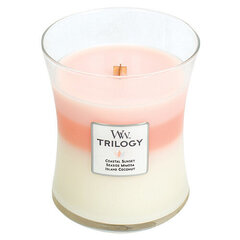 WoodWick ароматическая свеча Trilogy Island Getaway, 275 г цена и информация | Свечи, подсвечники | hansapost.ee
