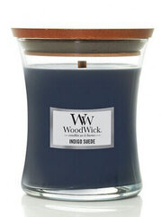 WoodWick lõhnaküünal Indigo Suede, 85 g hind ja info | Küünlad, küünlajalad | hansapost.ee