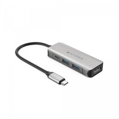 HyperDrive Hyper HD 4-in-1 USB-C jaotur / HDMI / PD 100W / USB-A hind ja info | USB adapterid ja jagajad | hansapost.ee