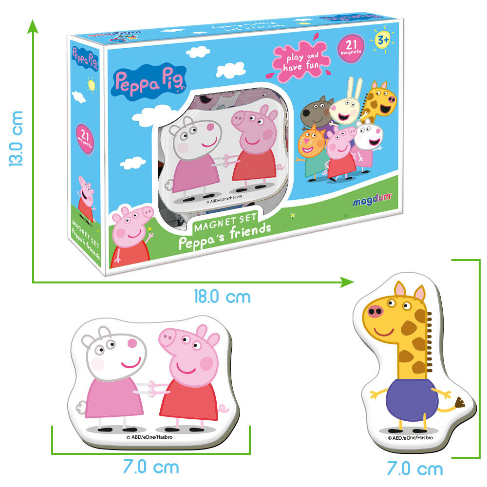 Peppa Pig magnetikomplekt ME 5031-02 цена и информация | Arendavad laste mänguasjad | hansapost.ee