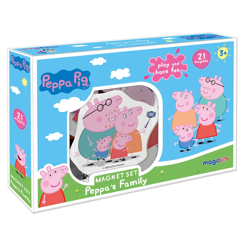 Magnetite komplekt Peppa Pig Family ME 5031-04 цена и информация | Arendavad laste mänguasjad | hansapost.ee