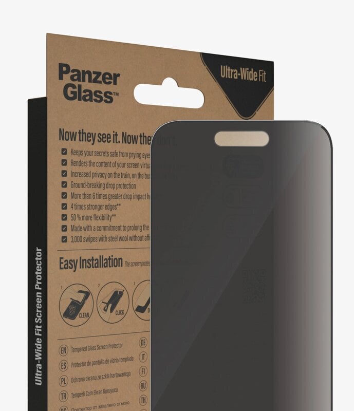 Kaitseklaas PanzerGlass Apple iPhone 14 Pro jaoks цена и информация | Ekraani kaitseklaasid ja kaitsekiled | hansapost.ee