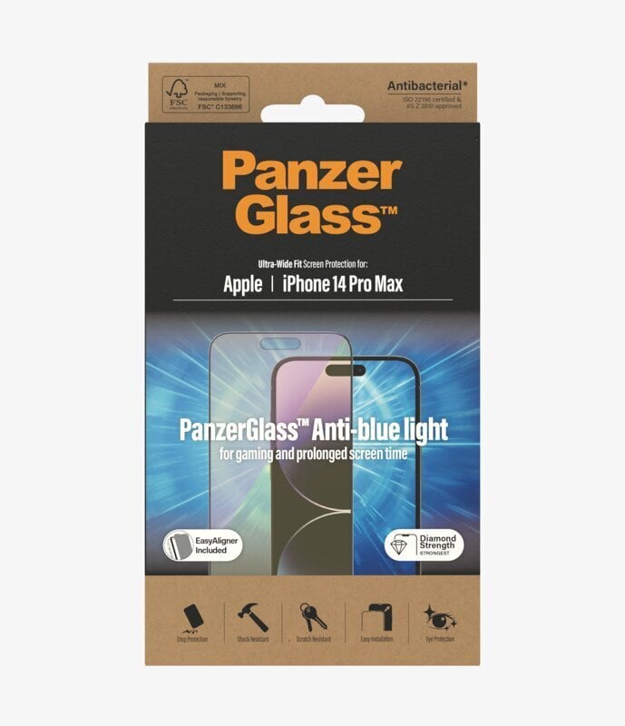 PanzerGlass iPhone 14 Pro Max hind ja info | Ekraani kaitseklaasid ja kaitsekiled | hansapost.ee