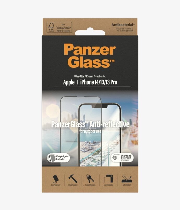 PanzerGlass iPhone 14/13/13 Pro цена и информация | Ekraani kaitseklaasid ja kaitsekiled | hansapost.ee