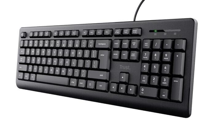 KEYBOARD USB TK-150 SILENT/ENG 23984 TRUST hind ja info | Klaviatuurid | hansapost.ee