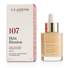 Niisutav vedel jumestuskreem Clarins Skin Illusion SPF 15 30 ml hind ja info | Jumestuskreemid ja puudrid | hansapost.ee
