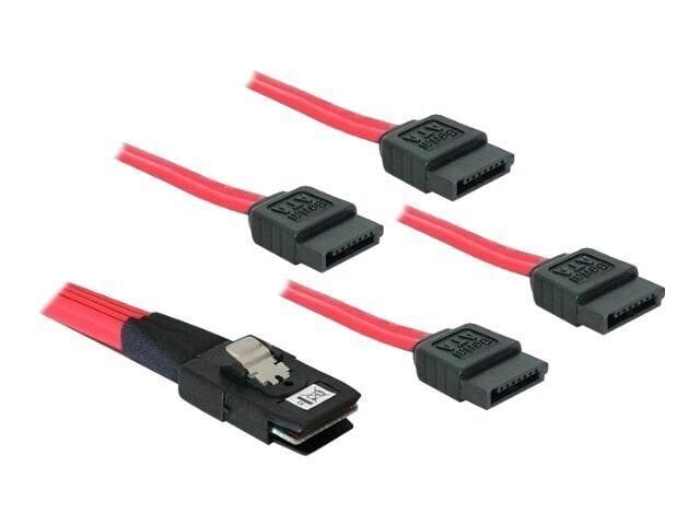 Delock Delock Cable mini SAS SFF-8087> 4 x SATA 7 pin 1 m цена и информация | USB adapterid ja jagajad | hansapost.ee