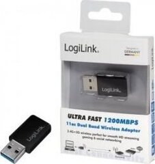 LogiLink Traadita ülikiire 1200Mbps 11ac adapter hind ja info | USB adapterid ja jagajad | hansapost.ee