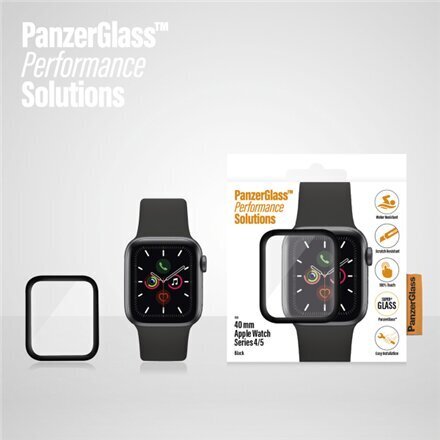 PanzerGlass Apple Watch Series 4/5, Black (40 mm) hind ja info | Nutikellade aksessuaarid ja tarvikud | hansapost.ee