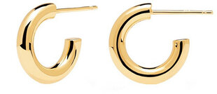 Минималистичные позолоченные серьги-кольца Pdpaola Mini Cloud Gold AR01-376-U цена и информация | Серьги | hansapost.ee