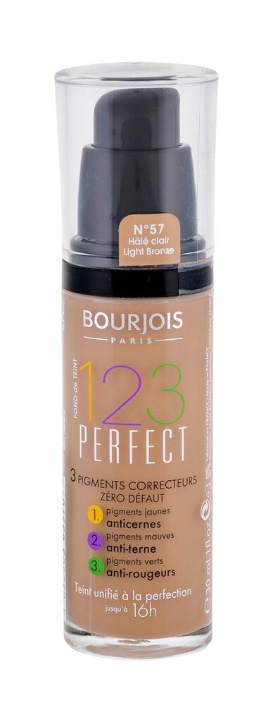 Jumestuskreem Bourjois 1.2.3. Perfect SPF10 30 ml, 57 Light Bronze hind ja info | Jumestuskreemid ja puudrid | hansapost.ee