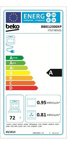 Pürolüütiline ahi BEKO BBIE12300XP 72 L hind ja info | Ahjud | hansapost.ee