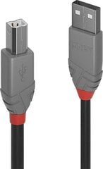 Провод Lindy USB2 A-B 10M/Anthra 36677 цена и информация | Borofone 43757-uniw | hansapost.ee